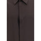 Dolce & Gabbana Brown Silk Shirt