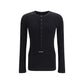 Dolce & Gabbana Black Cotton Long Sleeve T-Shirt