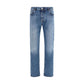 Jacob Cohen Blue Cotton Tapered Jeans