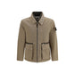Stone Island Brown Cotton Full-Length Jacket