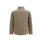 Stone Island Brown Cotton Full-Length Jacket