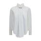 Brunello Cucinelli White Cotton Blouse