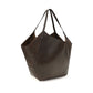 Brunello Cucinelli Brown Calf Leather Bos Taurus Shoulder Bag