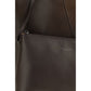 Brunello Cucinelli Brown Calf Leather Bos Taurus Shoulder Bag