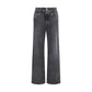 Brunello Cucinelli Gray Cotton Straight-Leg Jeans