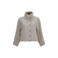 Brunello Cucinelli Gray Wool Oves Aries Jacket