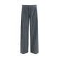 Magliano Gray Cotton Casual Pants