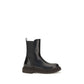 Brunello Cucinelli Black Calf Leather Bos Taurus Chelsea Boots