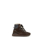 Brunello Cucinelli Brown Suede Leather Lace-Up Boots