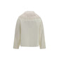 Loulou De Saison White Wool Oves Aries Full-Length Jacket