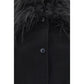 Loulou De Saison Black Wool Oves Aries Full-Length Jacket
