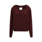 SA SU PHI Bordeaux Cashmere Hoodie