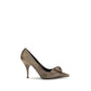 Prada Brown Calf Leather Bos Taurus High Heel Pumps