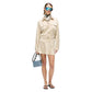 Karl Lagerfeld Beige Polyester Full-Length Jacket