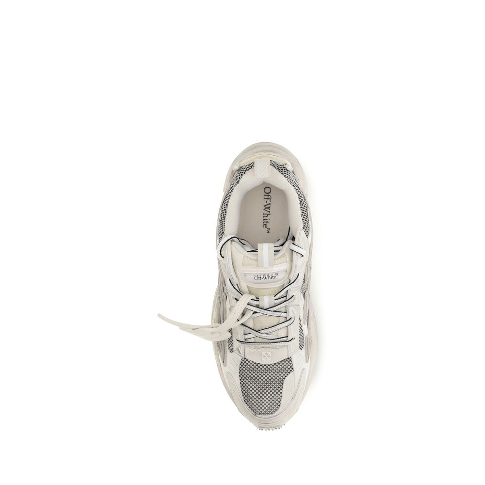 Off-White Beige Polyethylene Athletic Sneakers