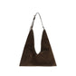 Moschino Brown Suede Leather Shoulder Bag