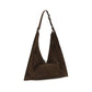 Moschino Brown Suede Leather Shoulder Bag
