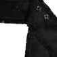 Dolce & Gabbana Black Velvet Wrap Around Tie Cintura Belt