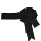 Dolce & Gabbana Black Cotton Wrap Around Tie Cintura Belt