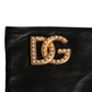 Dolce & Gabbana Black Embellished Wrist Length Fingerless Gloves