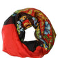 Dolce & Gabbana Multicolor Silk Printed Square Foulard Scarf