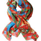 Dolce & Gabbana Multicolor Silk Printed Square Foulard Scarf