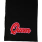 Dolce & Gabbana Black D&G Queen Cashmere Knitted Shawl Scarf