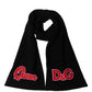 Dolce & Gabbana Black D&G Queen Cashmere Knitted Shawl Scarf