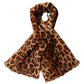 Dolce & Gabbana Brown Leopard Printed Goat Hair Shawl Scarf