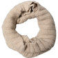 Dolce & Gabbana Light Beige Ribbed Knit Neck Warmer Scarf