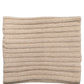 Dolce & Gabbana Light Beige Ribbed Knit Neck Warmer Scarf