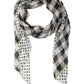 Dolce & Gabbana Black White Napoli Modal Check Shawl Scarf