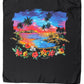 Dolce & Gabbana Black Tropical Sunset Square Foulard Scarf