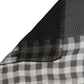 Dolce & Gabbana Black White Napoli Silk Gingham Shawl Scarf