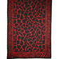 Dolce & Gabbana Black Red Printed Modal Neck Shawl Scarf