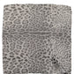 Dolce & Gabbana Gray Leopard Print Silk Square Foulard Scarf