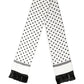 Dolce & Gabbana White Black Polka Dot Fringed Shawl Scarf