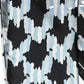 Dolce & Gabbana Black Blue Abstract Silk Shawl Stole Scarf