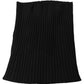 Dolce & Gabbana Black Cashmere Ribbed Knit Neck Warmer