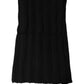 Dolce & Gabbana Black Cashmere Ribbed Knit Neck Warmer Scarf
