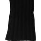 Dolce & Gabbana Black Cashmere Ribbed Knit Neck Warmer Scarf
