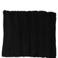 Dolce & Gabbana Black Cashmere Ribbed Knit Neck Warmer Scarf
