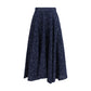 Sara Roka Blue Polyester Long Skirt