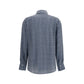 Sara Roka Blue Silk Shirt