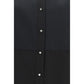 Sara Roka Black Cotton Dress Shirt