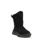 UGG Black Suede Leather Flat Boots