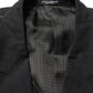 Dolce & Gabbana Black Pinstripe Men Single Breasted Jacket