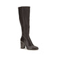 Stuart Weitzman Black Calf Leather Bos Taurus High Heel Boots