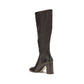 Stuart Weitzman Black Calf Leather Bos Taurus High Heel Boots