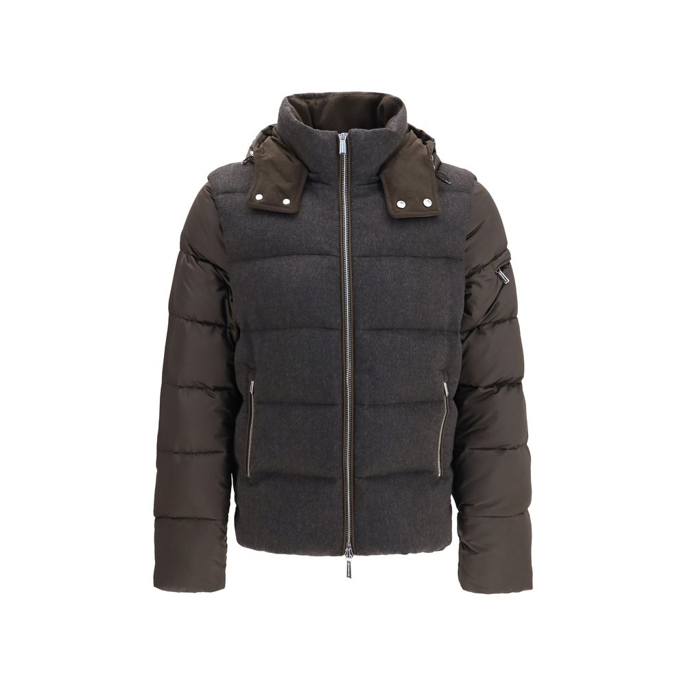 MooRER Gray Wool Oves Aries Shell Jacket